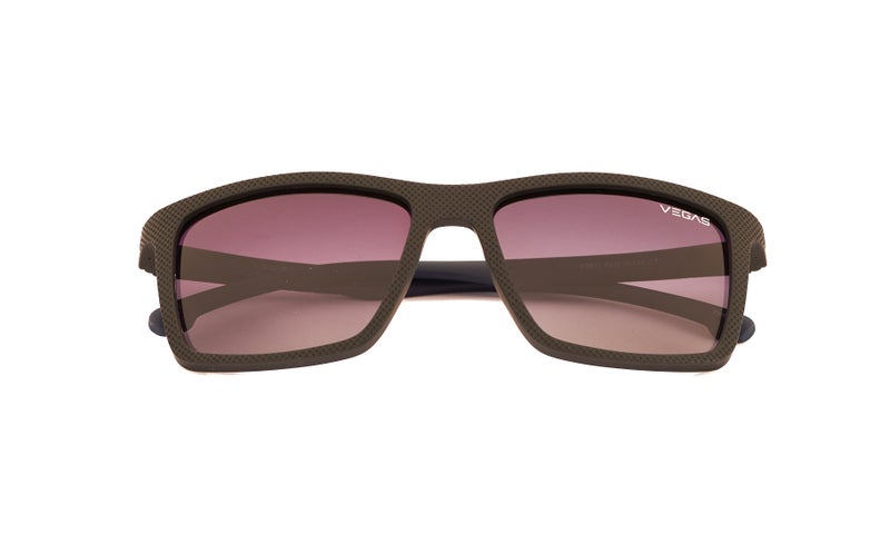 VEGAS Full Rim Rectangular Men Grey  Sunglasses V3011 C3 - Image 2